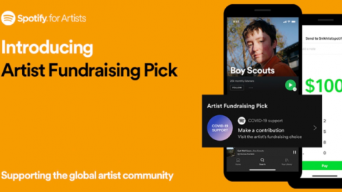 Fãs podem fazer doações para artistas com novo recurso do Spotify
