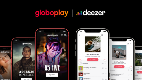 Globoplay e Deezer anunciam parceria para oferecer benefícios e conteúdos exclusivos à assinantes